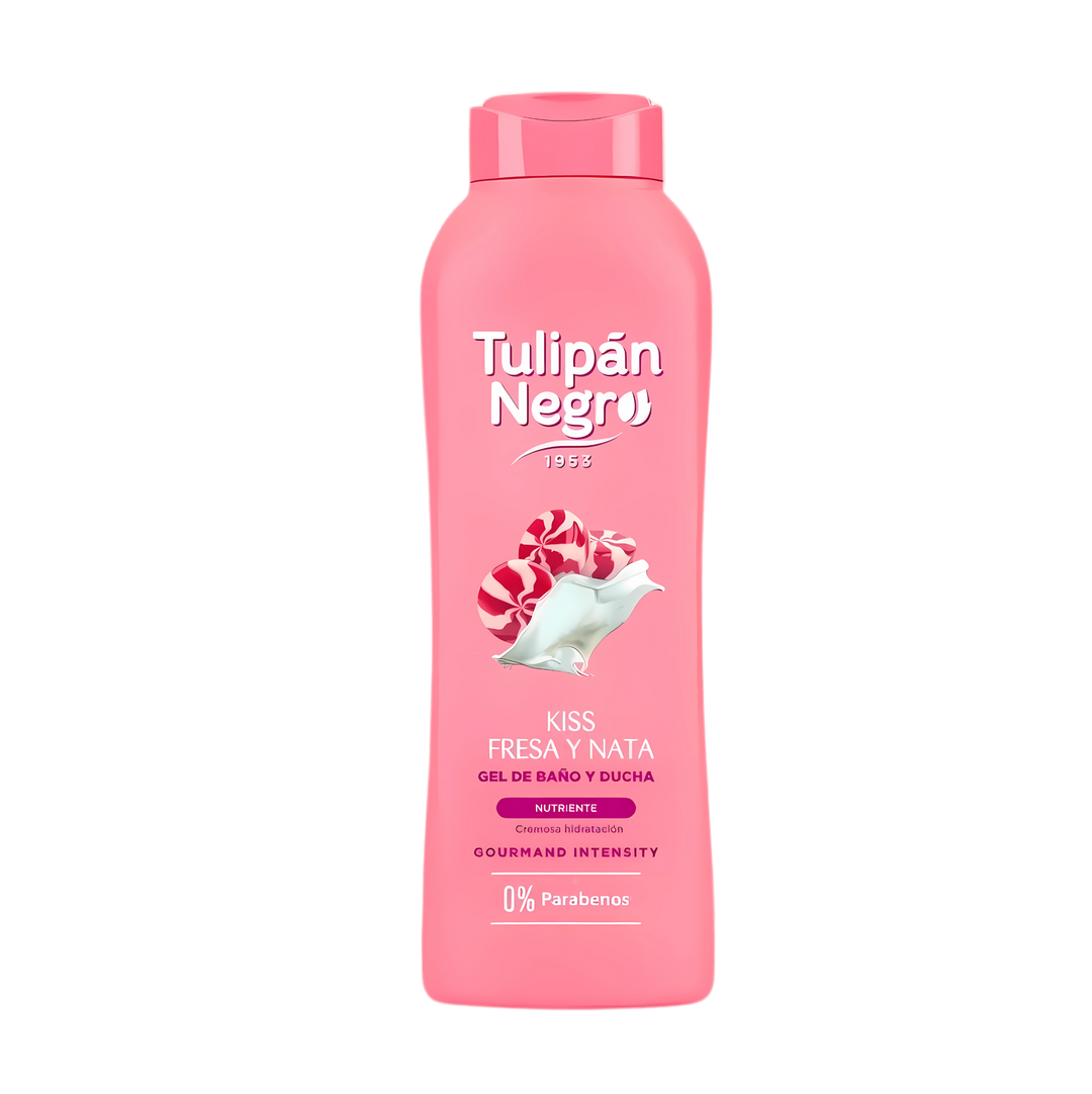 Gel douche Tulipan Negro Fraise Chantilly 