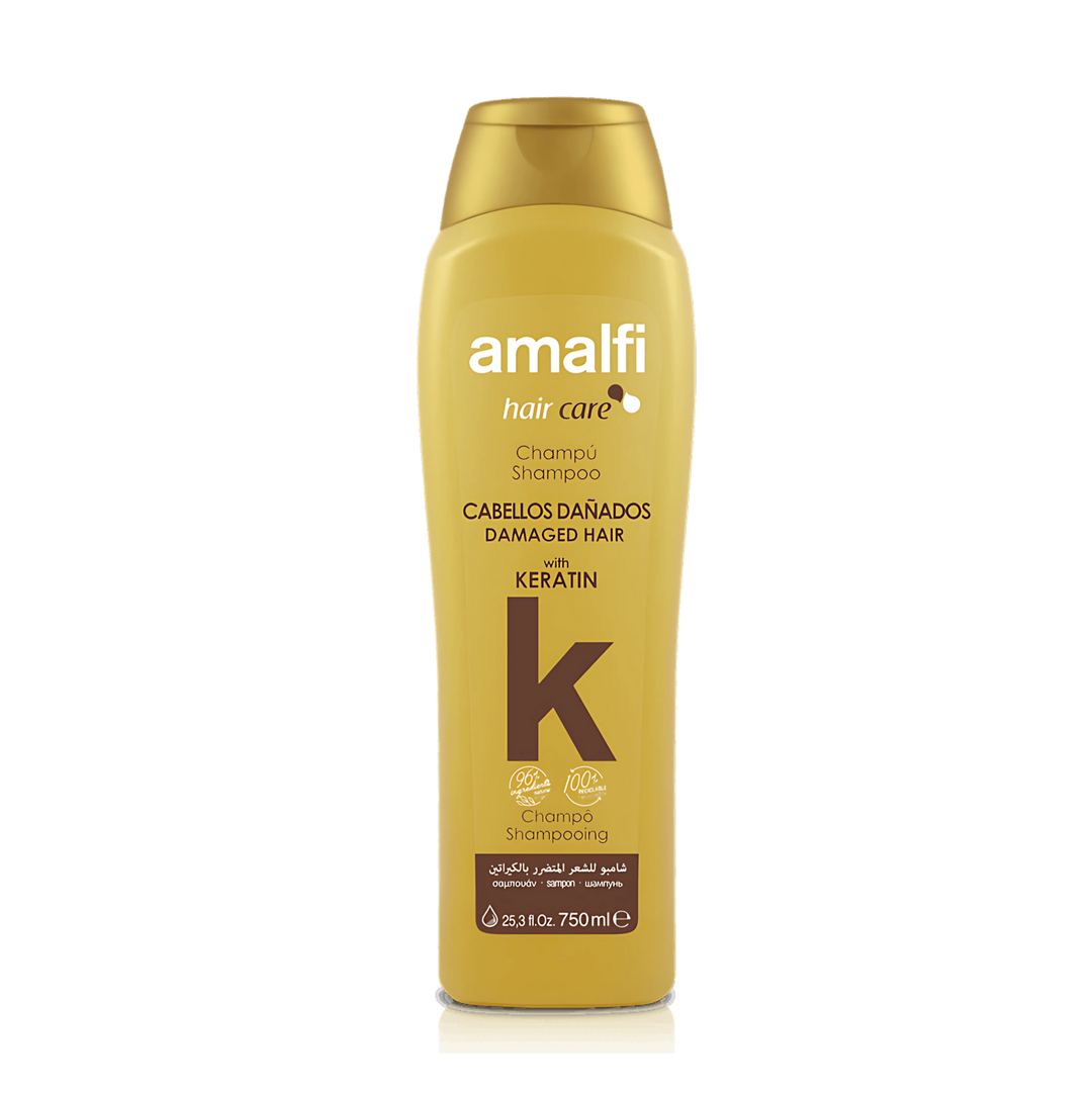 Shampoing à la kératine cheveux abimés Amalfi